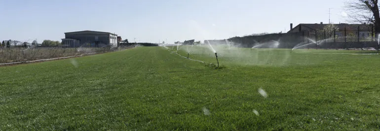 immagine irrigazione prato in rotoli a verona