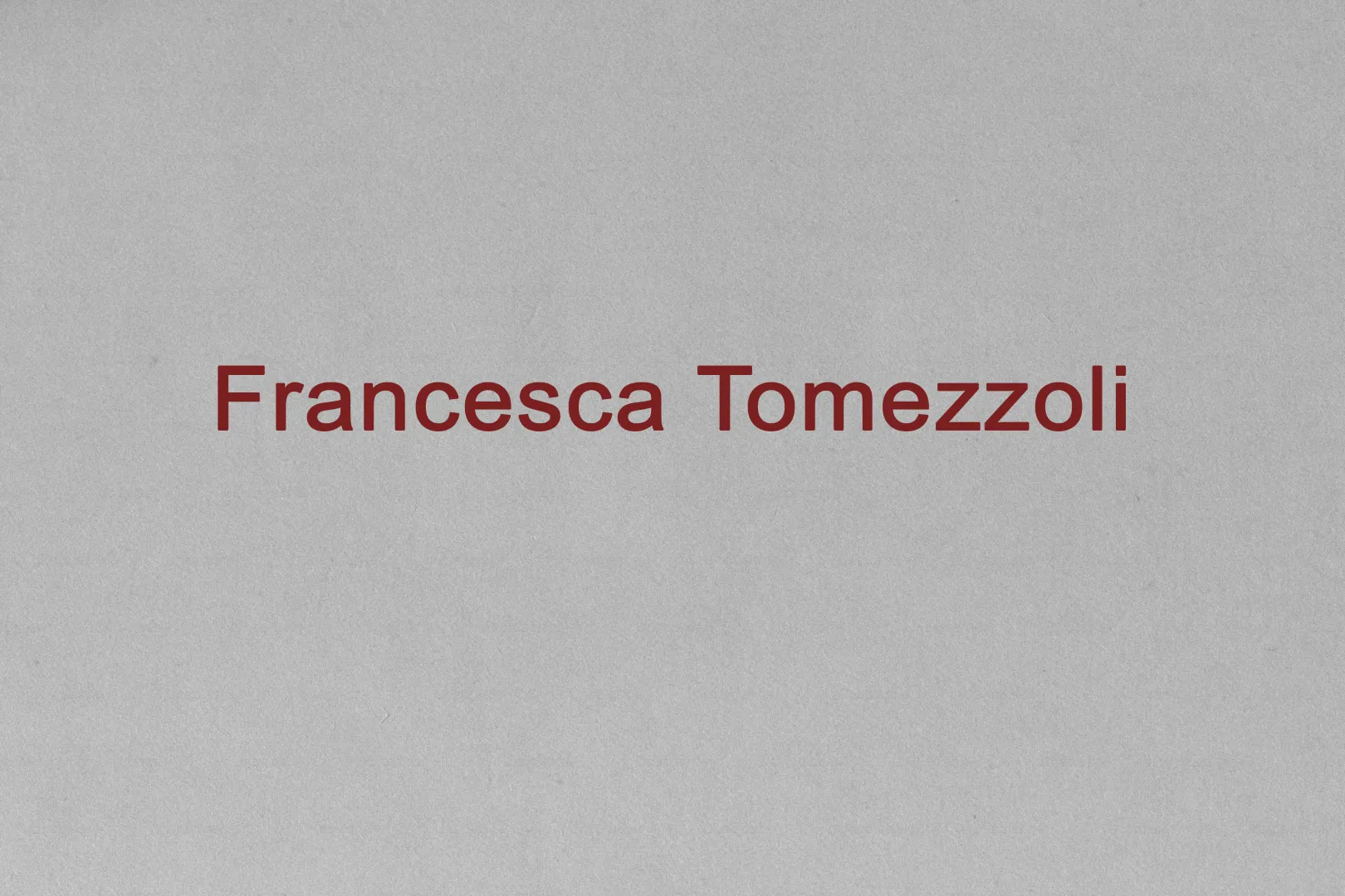 Francesca Tomezzoli