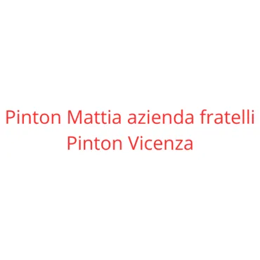 Pinton Mattia Azienda Fratelli Pinton Vicenza 